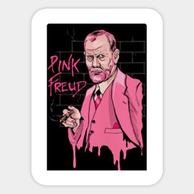 pink freud black - Pink Freud - Sticker | TeePublic AU
